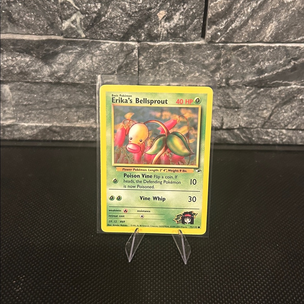 Pokemon Erika’s Bellsprout 75/132‎ Vintage from Gym Heroes Unlimited (2000) M/NM